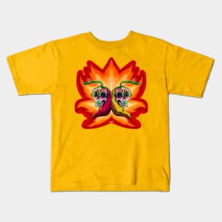 Chilitos picosos / Sugar skull chillis Kids T-Shirt